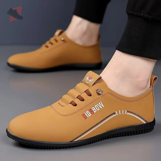 Giày Da Công Sở, Giày Đế Mềm Thoáng Khí Cho Nam, Giày Lười Trơn Gót Chân Anh 100 Tháp Slip-On, Giày Peas Hợp Thời Trang