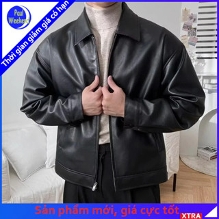 Áo khoác da PaulWeekend Áo khoác xe máy nam mùa thu mới