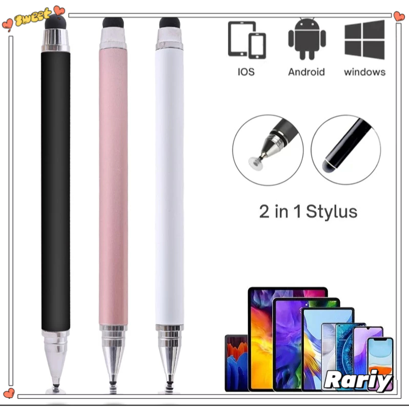 Bút Cảm Ứng Hai Đầu 2 Trong 1 Đa Năng Cho Điện Thoại / Máy Tính Bảng-RY