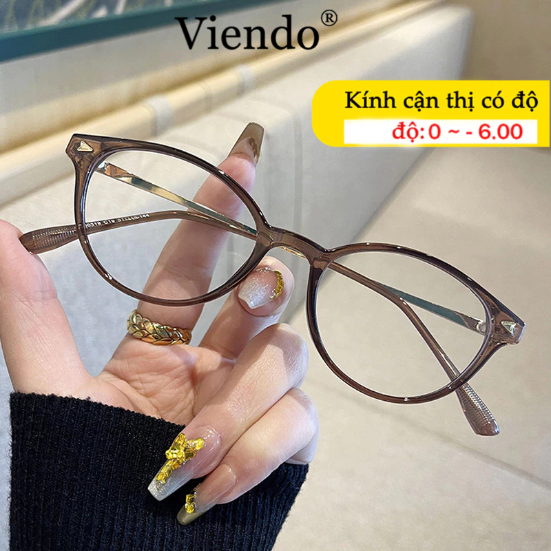 Gọng Kiếng Cận Nam Nữ VIENDO Gọng Kính Bäu Duc Oval Chông Tia UV Ánh Sáng Xanh Đổi Màu Khi Ra Nắng Cao Cấp -1.0/-2.0/-3.0/-4.0/-5.0/-6.0