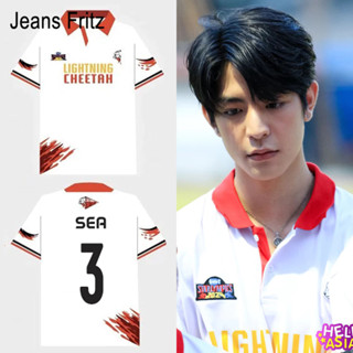 2024 Gmmtv STARLYMPICS LIGHTNING CHEETAH Chất Lượng Cao Jersey Cổ Polo Đỏ Thành Viên Đội Áo Tay Ngắn Thể Thao Hàng Đầu Thoải Mái Thoáng Khí 4X100 Áo Thể Thao Polo