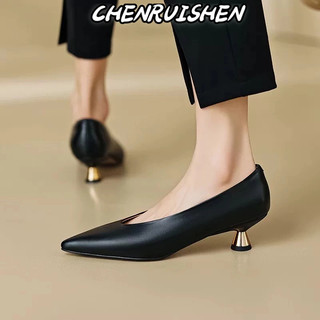 CHENRUISEN giày nữ boot nữ bột Thời trang trăm mốt  Hợp thời Thể thao và thời trang Mềm mại Độn đế FSX24205NG 8Z240218