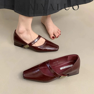 MAIYALUO Giày Búp Bê 2-24NEW giày bệt nữ Đường may tỉ mỉ Phối hợp dễ dàng Tự tin FBL2491UXC