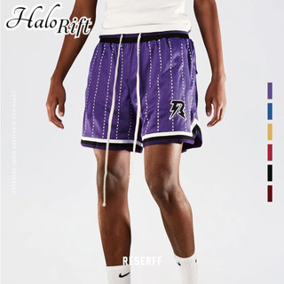 Halorift Quần Short Nam Mùa Hè Mỹ Retro Đường Phố Cao Cấp Thêu Lưới Thể Thao xixuain Quần Short