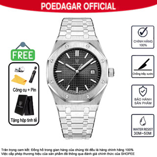 Đồng hồ kim loại nam bán chạy nhất Chính hãng POEDAGAR 924 Thiết kế mặt số hình bát giác cổ điển Đồng hồ dây đeo bằng thép không gỉ Phong cách thời trang nam Đồng hồ thạch anh sang trọng đơn giản Lịch chống nước Phong trào Thụy Sĩ phát sáng Đồng hồ AP