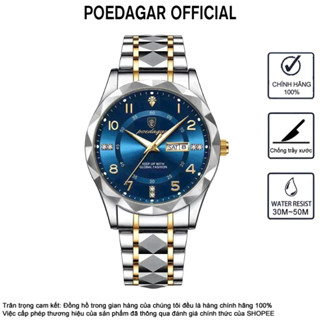 Đồng hồ nam POEDAGAR POEDAGAR 858 Đồng hồ sang trọng chính hãng Đồng hồ phong cách kinh doanh thời trang Đồng hồ số Ả Rập Quà tặng nam Dây đeo bằng thép không gỉ Đồng hồ trung niên Quà tặng ngày của cha Đồng hồ chống nước