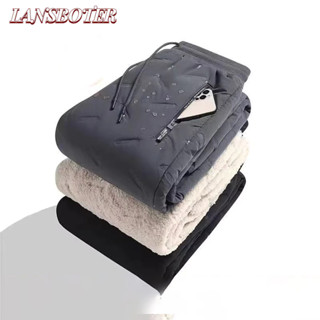 Quần dài nam LANSBOTER chất cotton nguyên chất chống gió mùa đông ấm áp