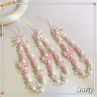 Dây Đeo Điện Thoại màu hồng ngọt ngào / Airpods Hình Chiếc Nơ Màu Hồng Chống Mất Tích Hợp Nhẫn Tiện Dụng -RY