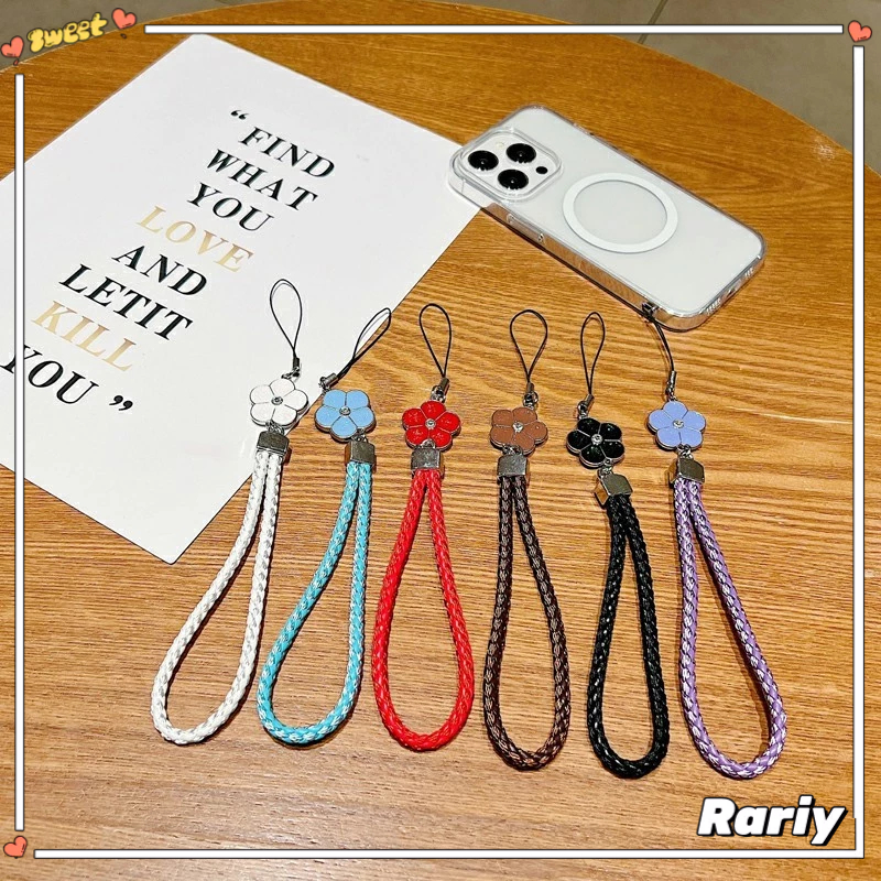 Sáng Tạo Cỏ Ba Lá Dây Điện Thoại Dệt Dây Điện Thoại Vỏ Điện Thoại Giấy Chứng Nhận Dây Buộc-RY