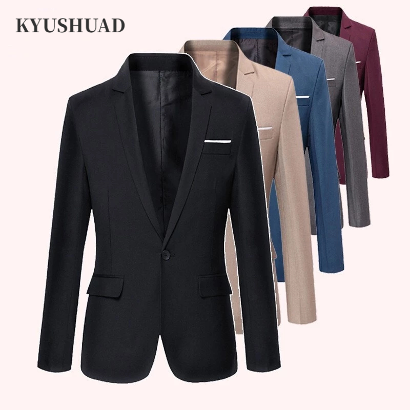 Áo Khoác Vest Ôm Dáng Phong Cách Hàn Quốc Lịch Lãm Cho Nam KYUSHUAD