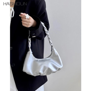 HASHIDUN Túi mây nữ nách thiết kế thích hợp thời trang và phổ biến túi đeo vai họa tiết cao cấp