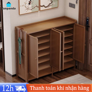 6 / 7 / 8 Lớp Gỗ Chắc Chắn Tủ Đựng Giày Tre Tủ Gỗ Chống Thấm Nước Mil