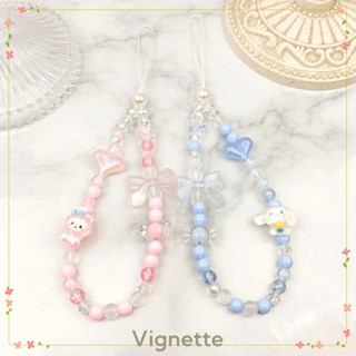 [Vignette] - COD Dây chuyền điện thoại hoạt hình Disney Dây buộc đính cườm sáng tạo Mặt dây chuyền vỏ điện thoại nhỏ dễ thương