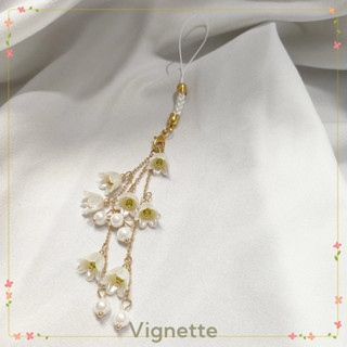 [Vignette] - COD Dây chuyền điện thoại hoa sáng tạo thủ công Dây buộc ngắn hợp thời trang cá nhân