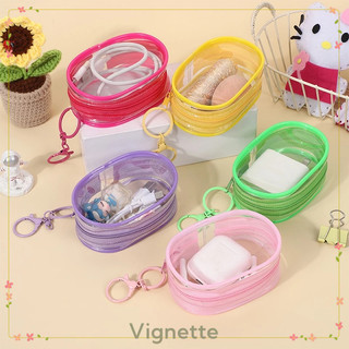 [Vignette] - COD Đầu sạc Túi lưu trữ cáp dữ liệu Túi lưu trữ trong suốt đơn giản Túi lưu trữ móc chìa khóa
