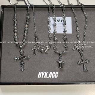  Vòng Cổ Unisex Ngọt Ngào Mát Hip Hop Cổ Bạc Vòng Cổ Chữ Thập 