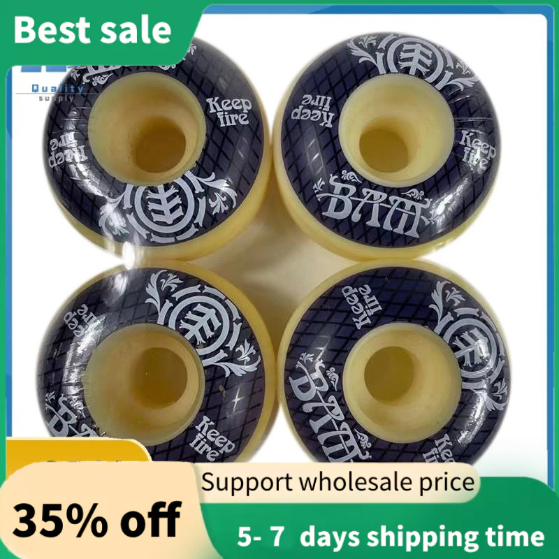 Tuyệt vời KEEPFIRE 4 Chiếc Ván Trượt Bánh Xe 54mm Độ Cứng PU Ván Trượt 85A Bánh Xe Longboard Cho Đườ