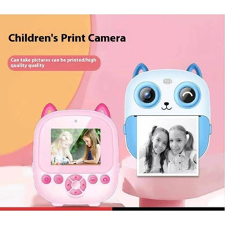 Camera kép mini độ phân giải cao máy ảnh tức thì giá rẻ, máy ảnh kỹ thuật số in hoạt hình nhiệt cho trẻ em