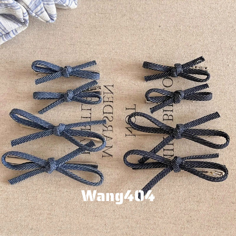 Barrettes Denim Bobby Pin Barrettes Phụ Kiện Tóc Bên Mỏ Vịt Barrettes