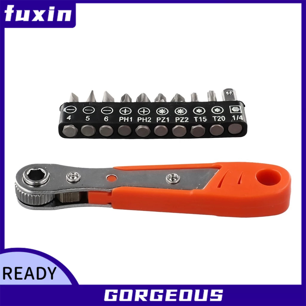 [Fuxin] 11 Cờ lê bên phải Ratcheting từ tính với Bộ cờ lê tuốc nơ vít
