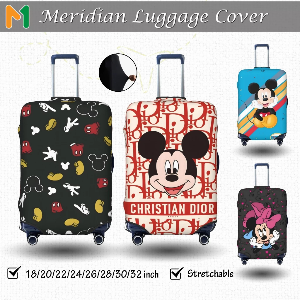 Mickey Vỏ Bọc Vali Chống Trầy Bao Trùm Vali Độ đàn hồi Cá nhân Luggage Cover Size 18-32 inch mer034