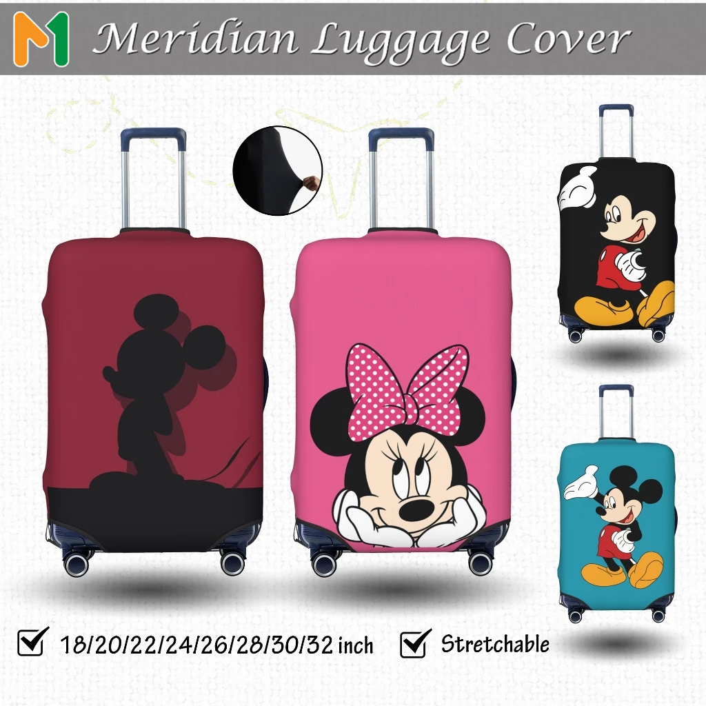 Mickey Vỏ Bọc Vali Chống Trầy Bao Trùm Vali Độ đàn hồi Cá nhân Luggage Cover Size 18-32 inch mer036