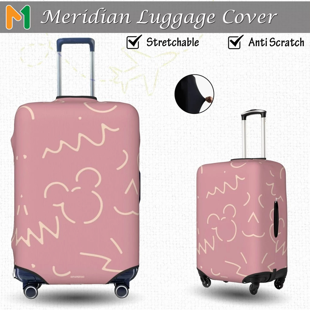 Mickey Vỏ Bọc Vali Chống Trầy Bao Trùm Vali Độ đàn hồi Cá nhân Luggage Cover Size 18-32 inch mer047