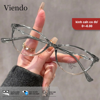 Gọng kính cận cận có đo giả cận loạn nữ nam Viendo  thời trang mắt kính mắt mèo kính mát đổi màu khi ra nắng chống ánh sáng xanh tia uv -0.5/-1.0/-1.5/-2.0/-2.5/-3.0/-3.5/-4.0/-4.5/-5.0/-5.5/-6.0