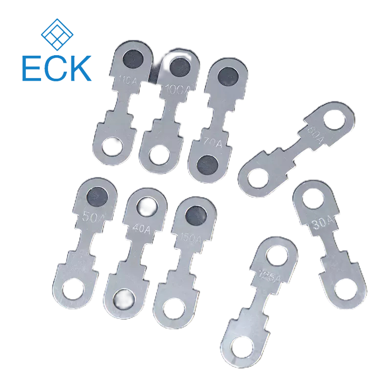 ECK 10 Cái 30A-150A 32VDC Ô Tô Ô Tô Tấm Kẽm Phẳng Tấm Cầu Chì Nhỏ Cho Ô Tô HOT