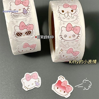  🐾POP 400 miếng dán   cuộn nhãn dán Hello Kitty hoạt hình và anime nhãn dán nhật ký và tài khoản DIY văn phòng phẩm đồ dùng học tập 