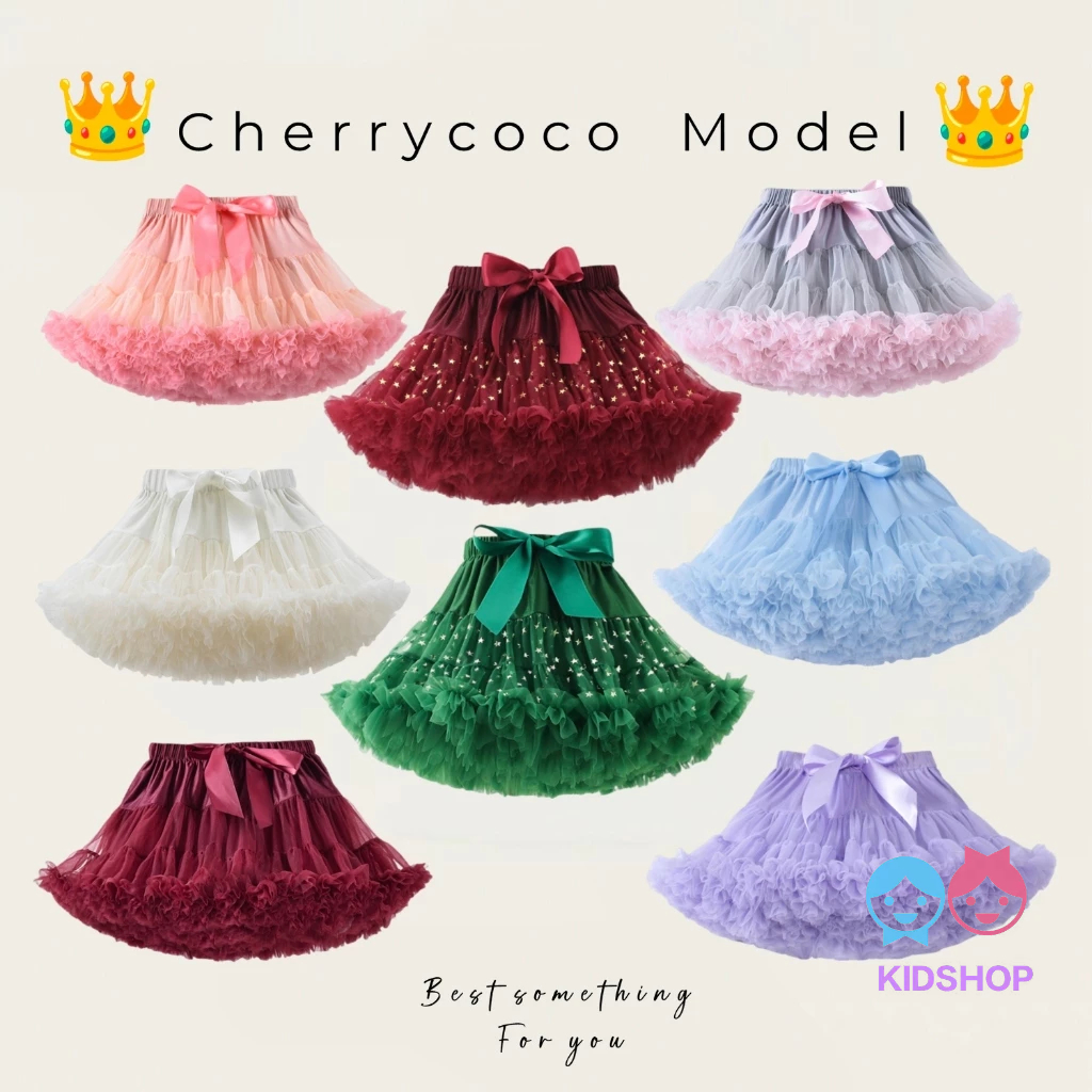 Váy Tutu Váy Công Chúa Xanh Váy Lưới Giáng Sinh Váy Pettiskirt Trắng