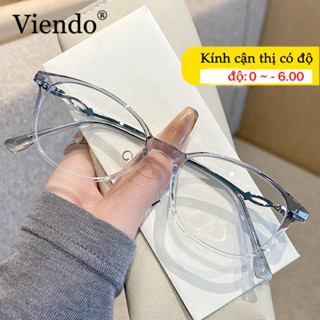  Gọng Kính Giả Cận Nữ VIENDO Mặt Kính Thời Trang Kính Mát Nhựa Chông Tia UV Ánh Sáng Xanh Đổi Màu Khi Ra Nắng Thời Trang  -1.0 -2.0 -3.0 -4.0 -5.0 -6.0 