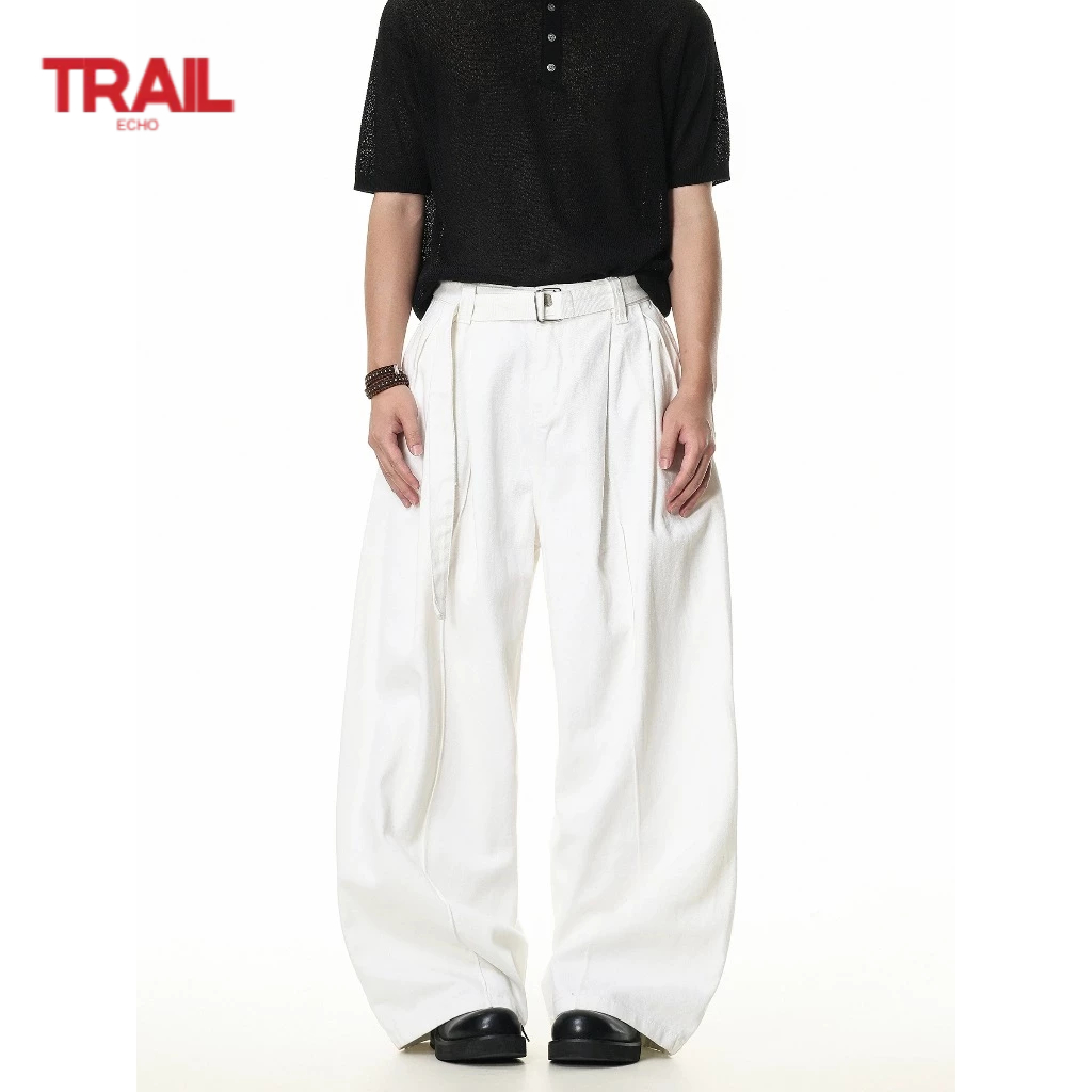 Quần Jean Trail Echo Unisex Ống Thẳng Cổ Điển