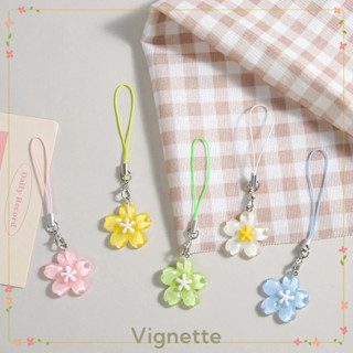 [Vignette] - COD Hộp đựng tai nghe mặt dây chuyền điện thoại Girl Heart Jelly Sakura Dây buộc đa năng dễ thương