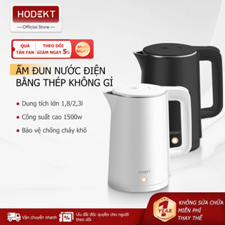  Ấm Đun Nước Điện HODEKT 1.8L 2.3L Nhanh Đun Sôi Bằng Thép Không Gỉ Thiết Kế Hai Lớp Chống Bỏng 