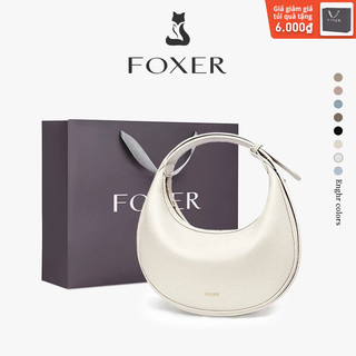  FOXER Mới Nhất Nữ Túi Đeo Ngang Thời Trang Túi Xách Tay Da Mềm Mại Túi Mặt Trăng Khuyết 