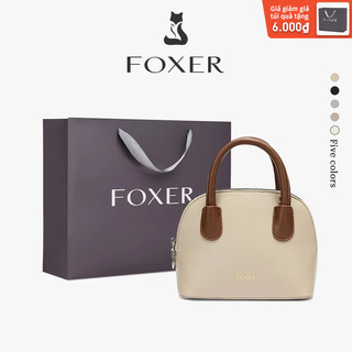  FOXER Túi đeo chéo vỏ sò thời trang túi đeo vai đơn túi xách nữ nhỏ tinh tế bằng chất liệu PU 