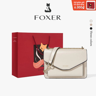  FOXER Nữ Túi Đeo Vai Gọn Gàng Thời Trang Túi Hộp Nhỏ Túi Xách Tay Phù Hợp Công Tác Và Đi Làm 