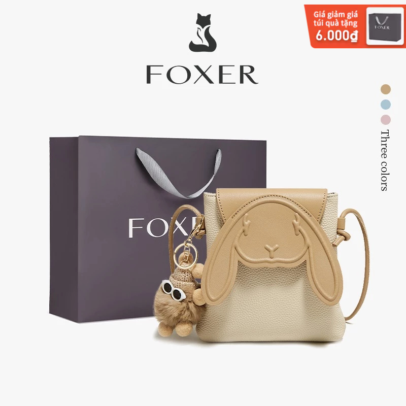 FOXER Túi xách đeo chéo vai đơn Túi xách nữ thời trang Phụ kiện dễ thương