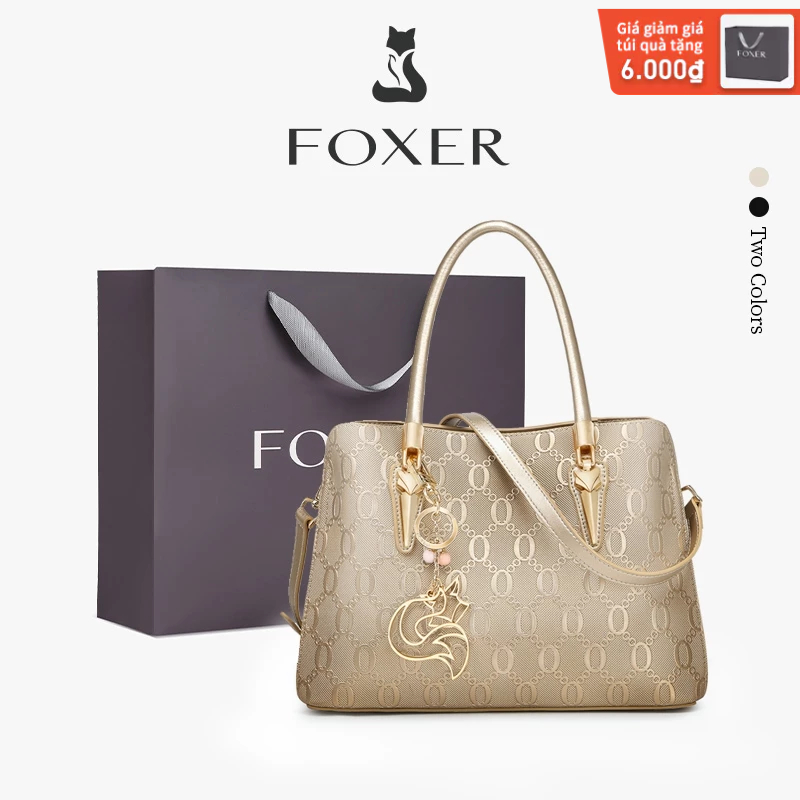 Túi xách thời trang FOXER Túi đeo vai nữ Túi đeo chéo vàng