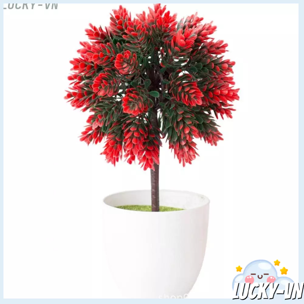 Pine Ball Ornament Realistic Pine Leaves Artificial Cypress Foliage Home Accent
