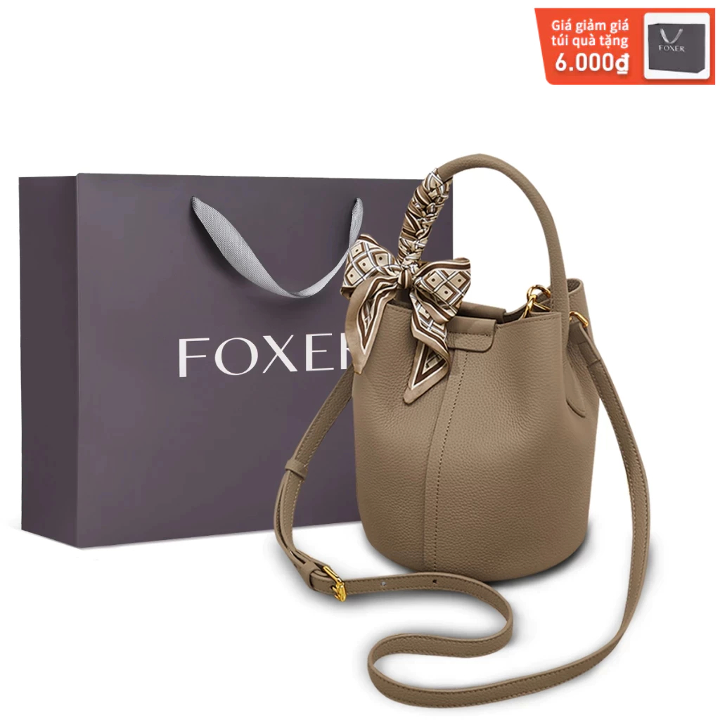 FOXER Túi đeo chéo thời trang Phụ nữ Túi đựng nước Thiết kế hút từ Túi xách thanh lịch