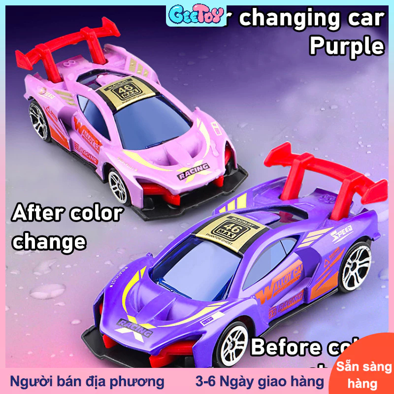 GeeToy Đồ chơi hợp kim đổi màu sắc mô hình xe hơi sưu tầm Hot Wheels đồ chơi vui nhộn quà tặng trẻ e