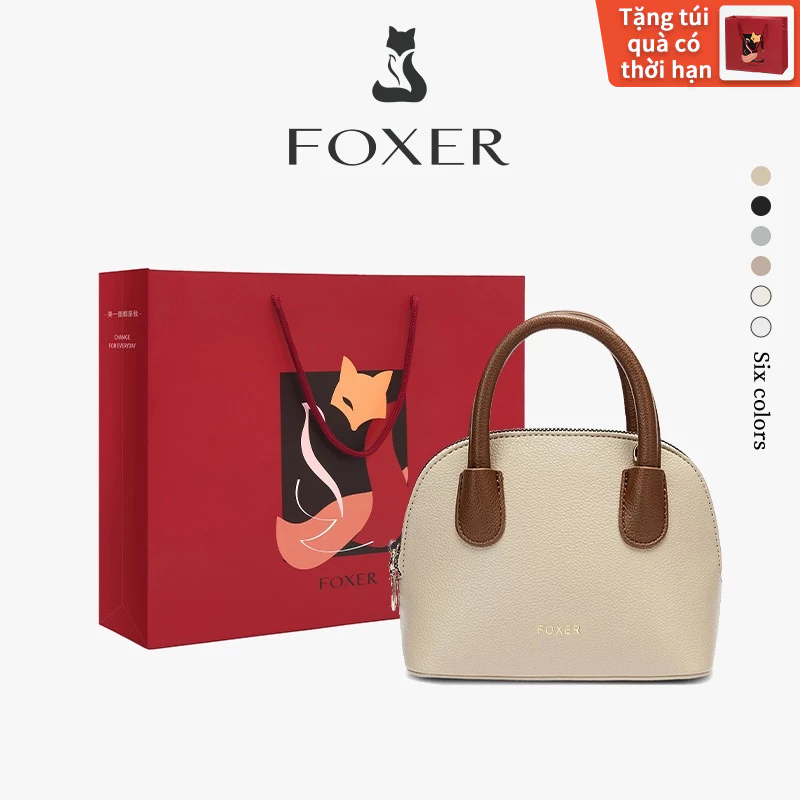 FOXER Túi Đeo Vai Nữ Thời Trang Hình Vỏ Sò Đeo Chéo Quà Tặng Nữ