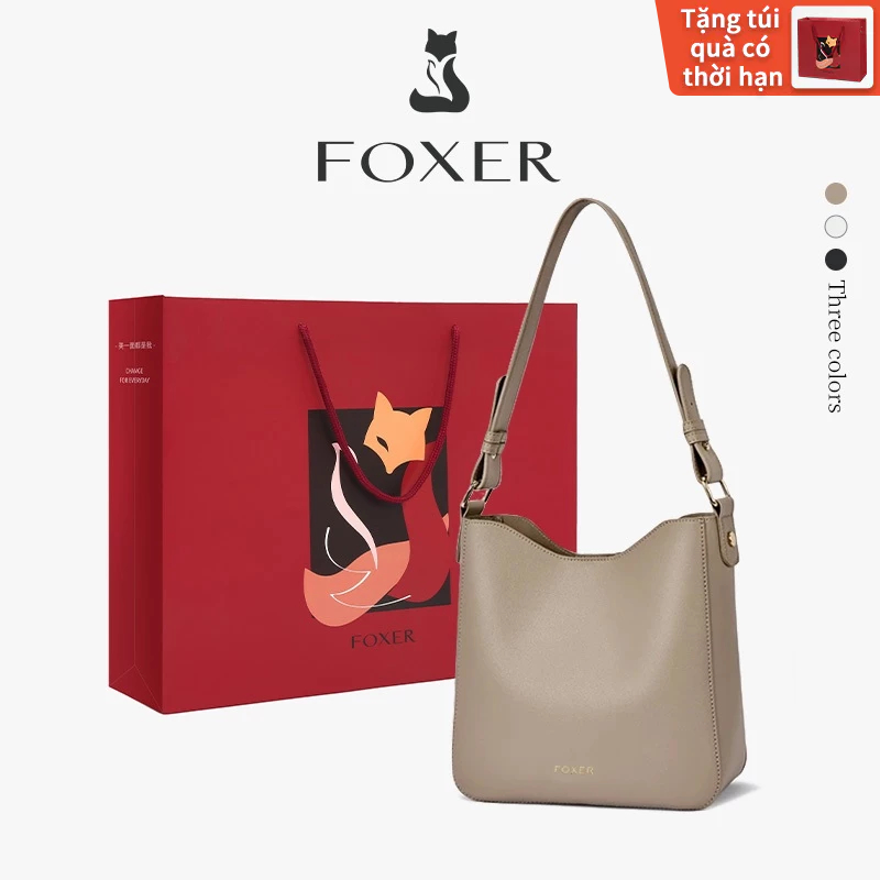 FOXER Túi Đeo Vai Nữ Thời Trang Đơn Giản Đi Làm Sang Trọng