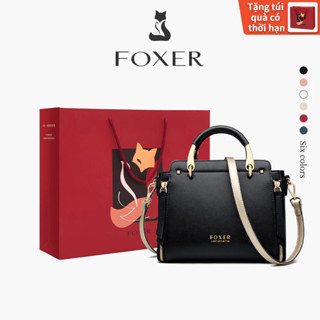 FOXER Túi Xách Nữ Da Thật Đeo Vai Thời Trang Dung Tích Lớn