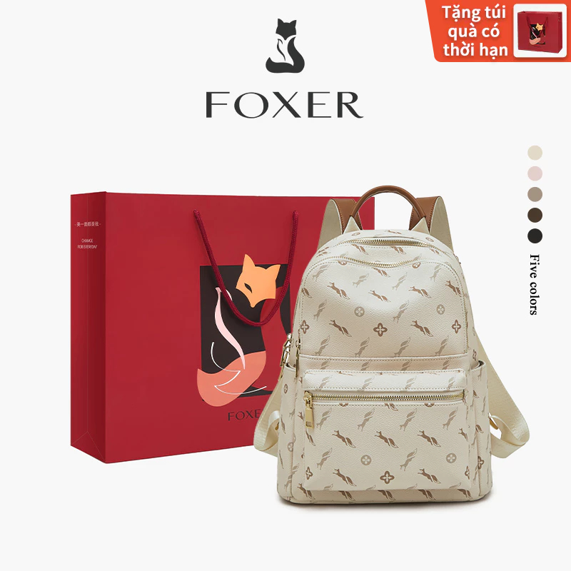 FOXER Balo Mini Nữ Cao Cấp Đa Năng Họa Tiết Thời Trang