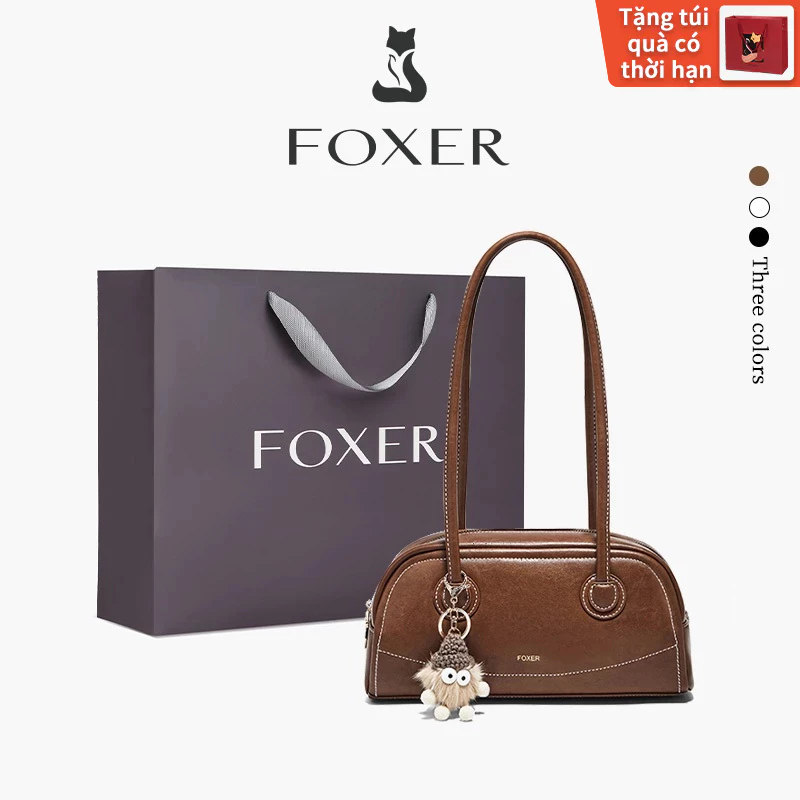 FOXER Túi Xách Nữ Dung Tích Lớn Đeo Vai Đeo Chéo Cao Cấp