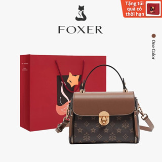 FOXER Túi xách nữ kiểu cổ điển  làm từ chất liệu PVC bền chắc