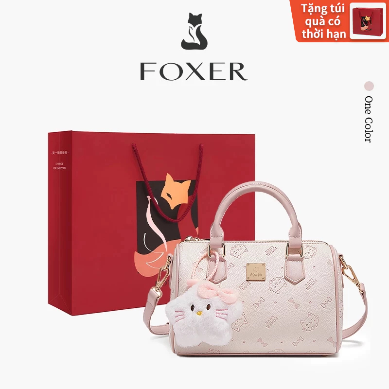 FOXER Túi xách nữ  Họa tiết hoạt hình màu hồng